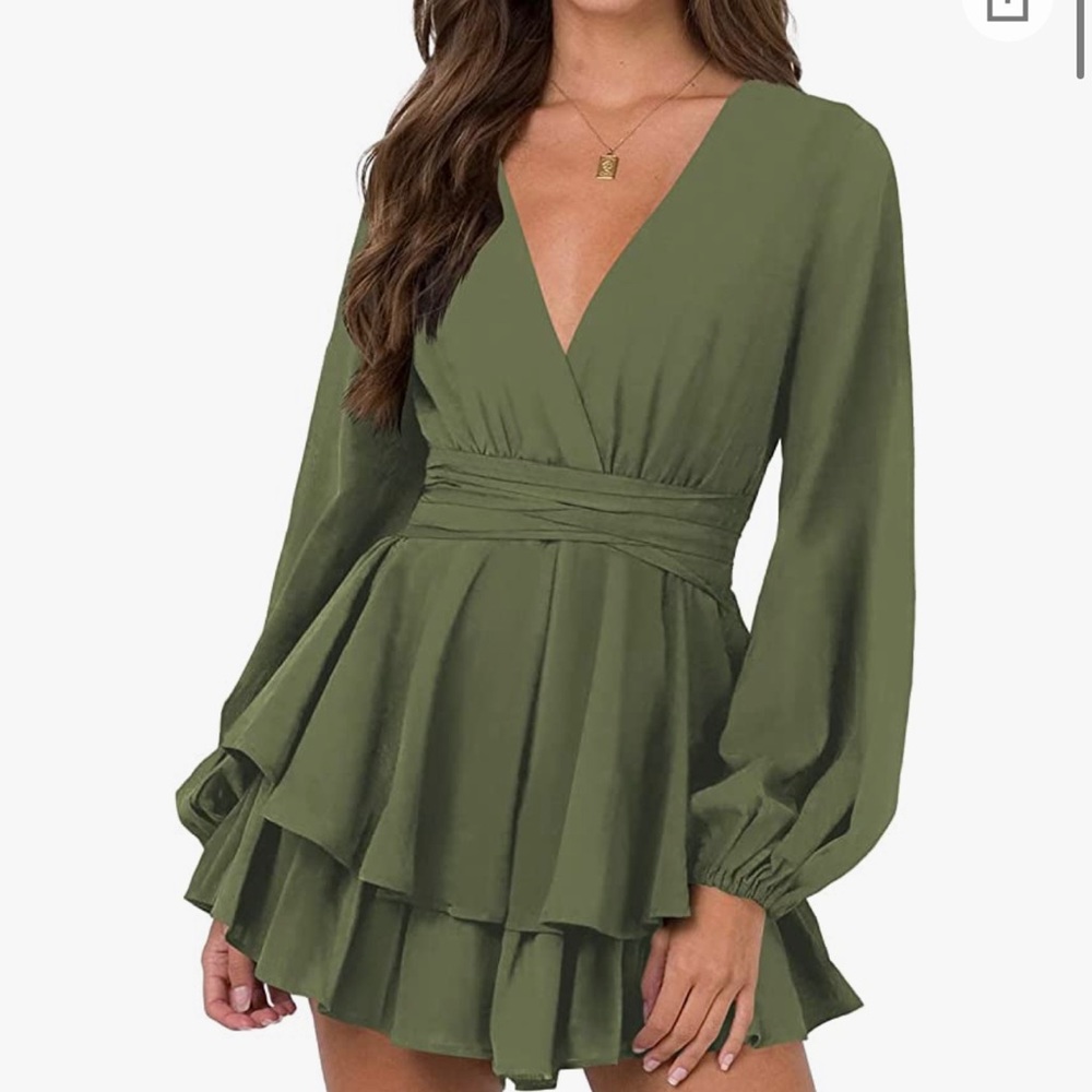 Long sleeve mini dress